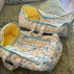 Melissa & Doug Yellow and Blue Baby Doll Carriers